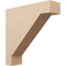 Ekena Millwork 9"W x 36"D x 36"H Thin Burlington Rough Cedar Woodgrain TimberThane Corbel, Primed Tan CORUR09X36X36BURRCPR - alternate 1
